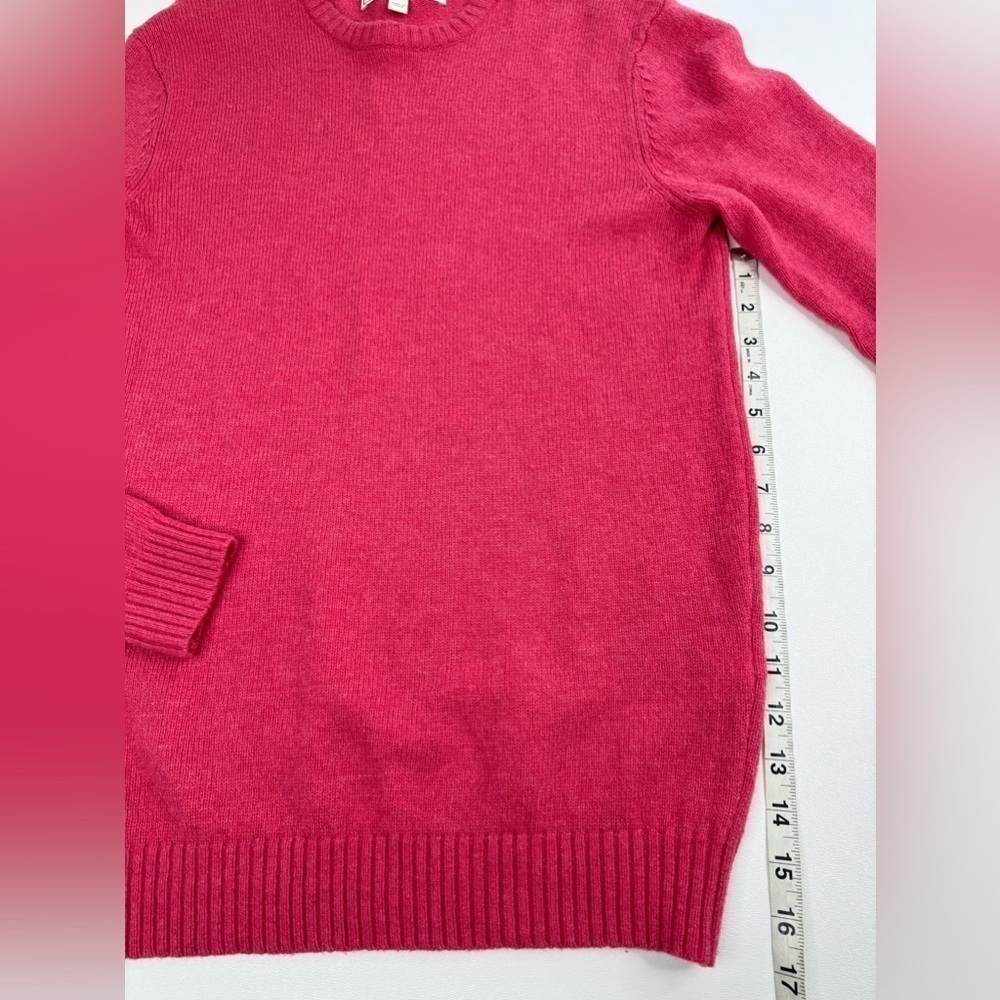 Boden 100% Lambswool Hot Pink Sweater Womens Size Small - Picture 4 of 9